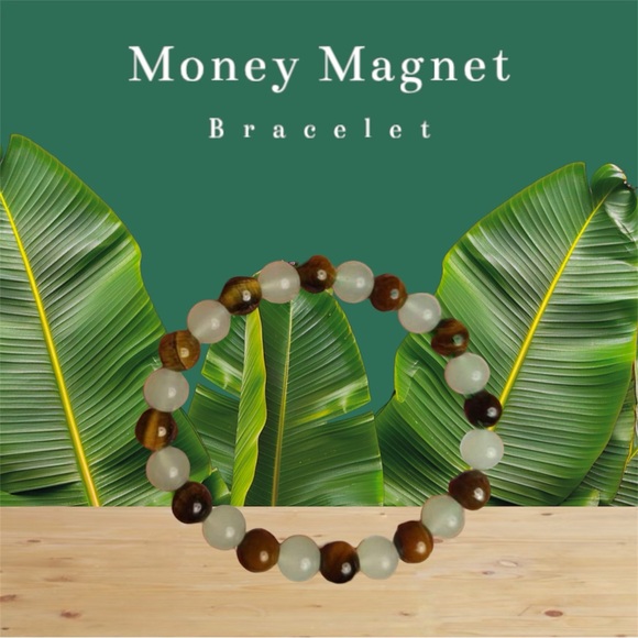 Money Magnet Green Agate & Yellow Tiger eye bracelet ✨ - Picture 1 of 6